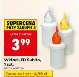 wkład LED do znicza