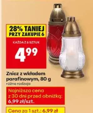 wkład do znicza