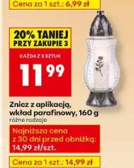 Wkład parafinowy do znicza