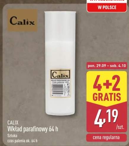 Wkład parafinowy do znicza
