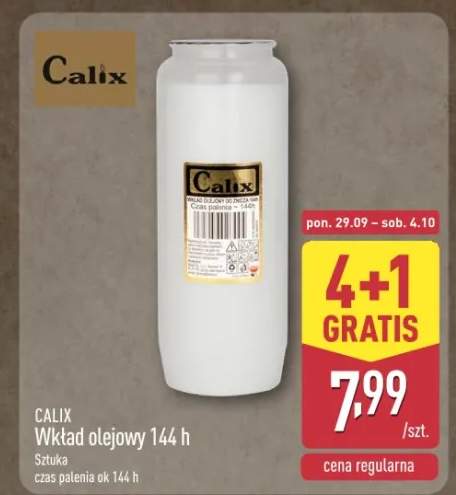Wkład olejowy do znicza