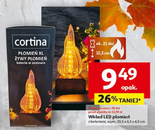 wkład LED do znicza