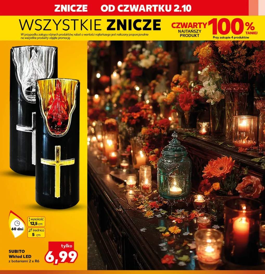 wkład LED do znicza