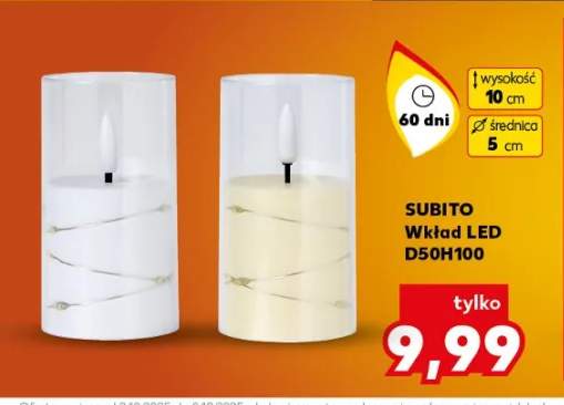 wkład LED do znicza