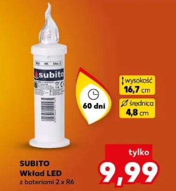 wkład LED do znicza