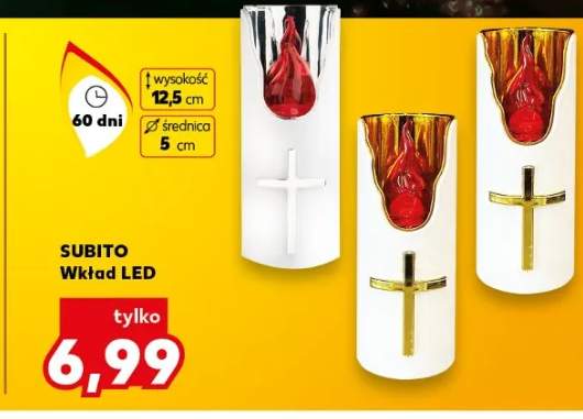 wkład LED do znicza
