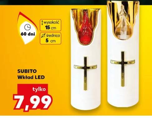 wkład LED do znicza