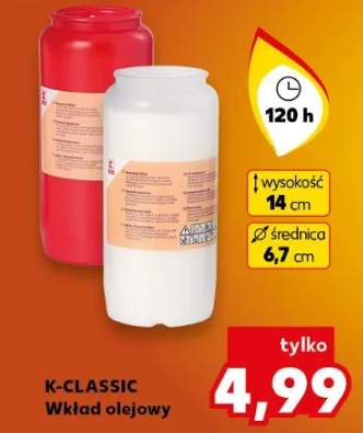 Wkład olejowy do znicza