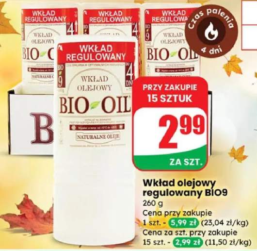 Wkład olejowy do znicza