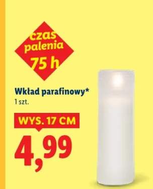 Wkład parafinowy do znicza