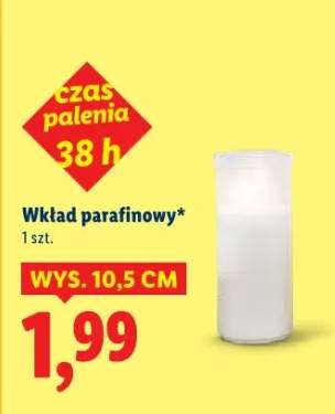 Wkład parafinowy do znicza