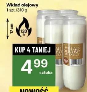Wkład olejowy do znicza