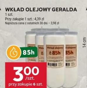 wkład olejowy do znicza