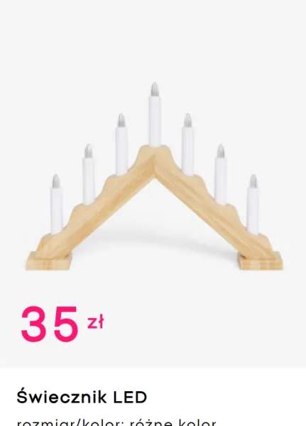 świecznik bożonarodzeniowy