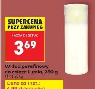wkład parafinowy do znicza