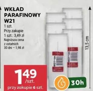 wkład parafinowy do znicza