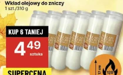 wkład olejowy do znicza