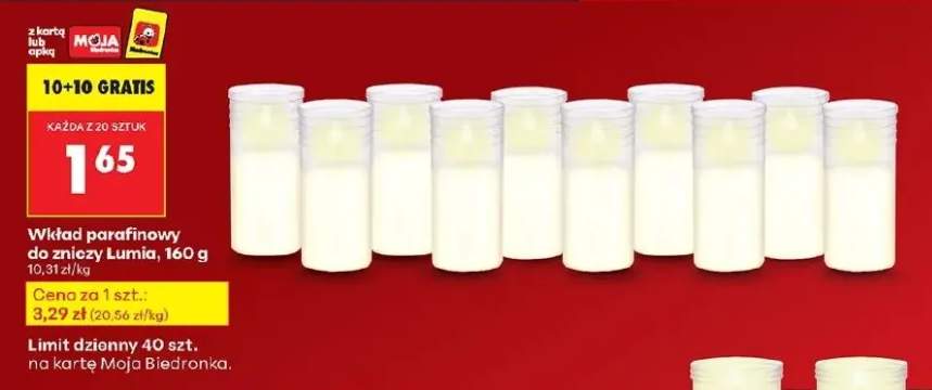 wkład parafinowy do znicza