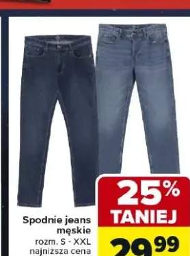 jeansy męskie