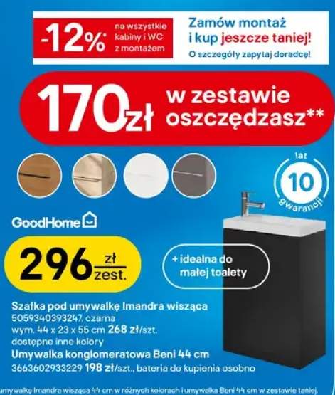 szafka pod umywalkę