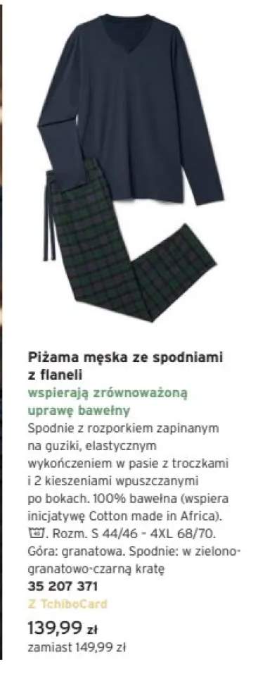 piżama męska