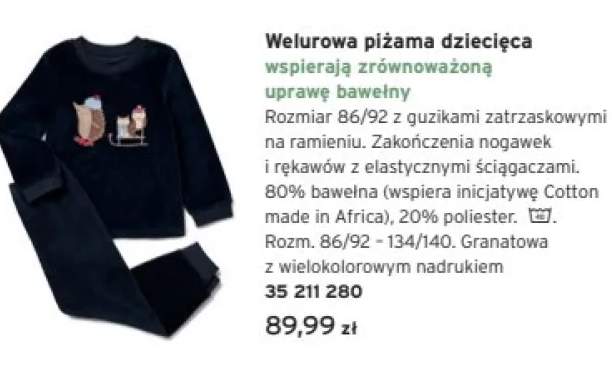 piżama dziecięca