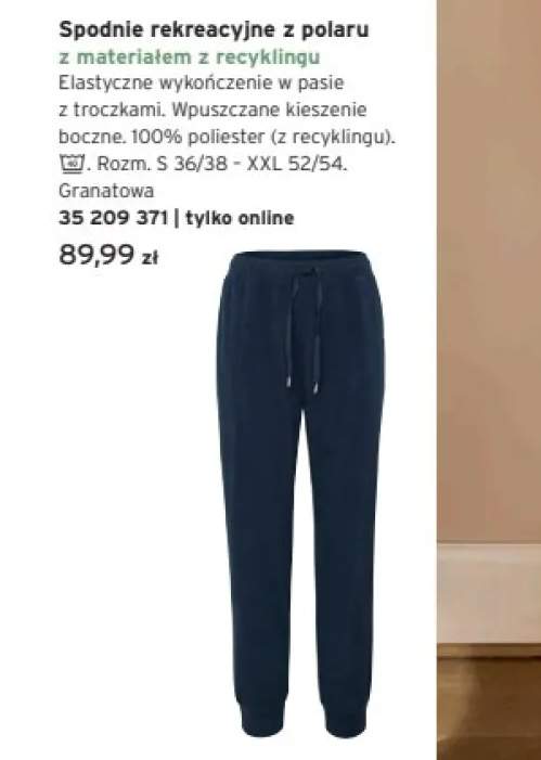 spodnie rekreacyjne
