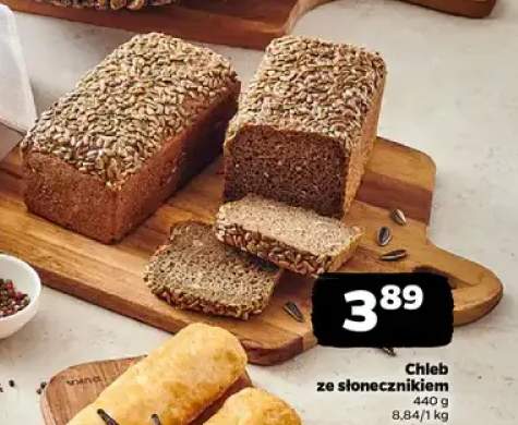 chleb ze słonecznikiem