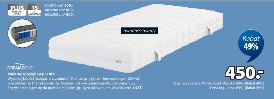 materac sprężynowy