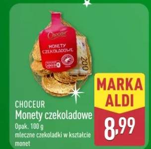 monety czekoladowe