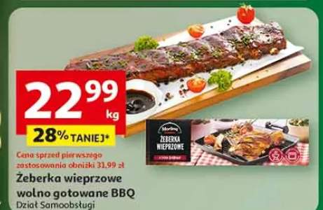 żeberka wieprzowe wolno gotowane