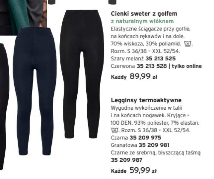 legginsy termoaktywne