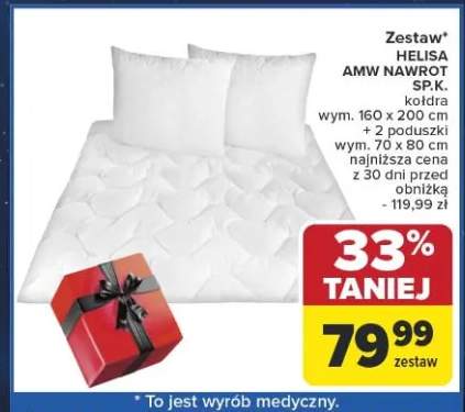 zestaw kołdry z poduszką