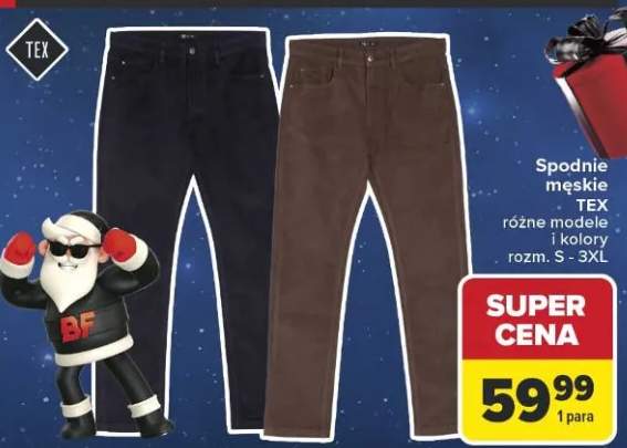 spodnie męskie