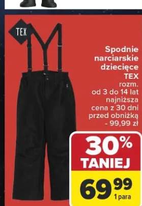 spodnie narciarskie dziecięce
