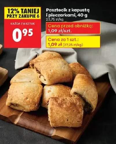 pasztecik z pieczarkami
