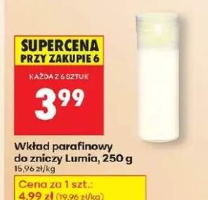 wkład parafinowy do znicza