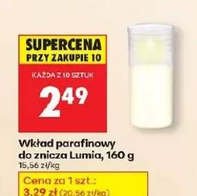 wkład parafinowy do znicza