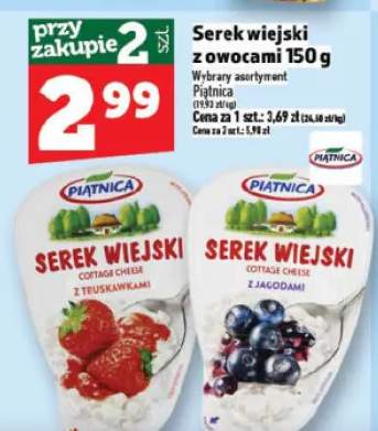 serek wiejski z owocami