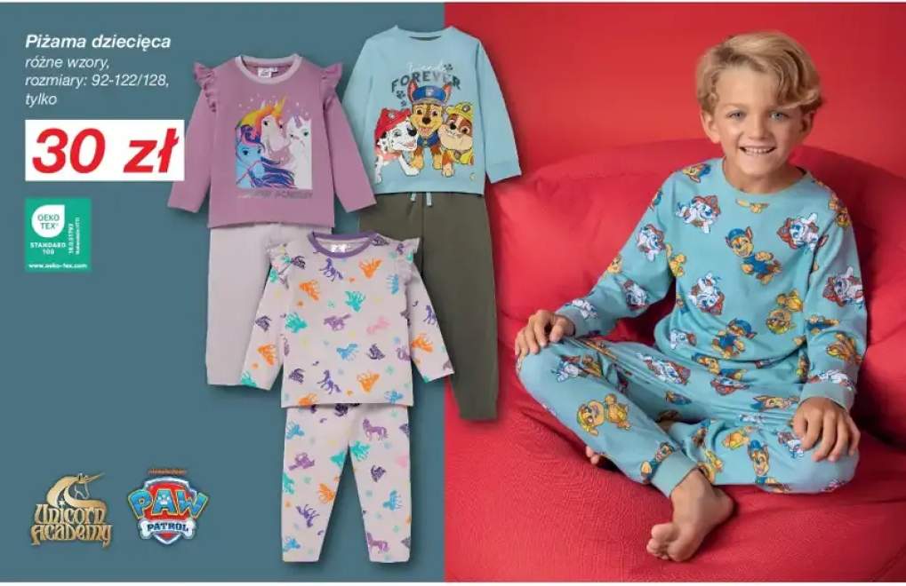 piżama dziecięca