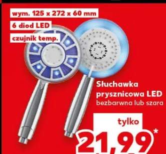 słuchawka prysznicowa LED