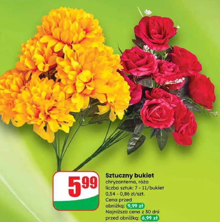 bukiet sztucznych kwiatów