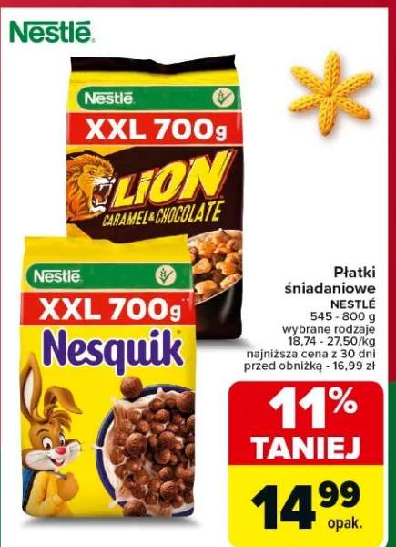 płatki śniadaniowe