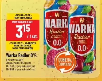 piwo Warka Radler