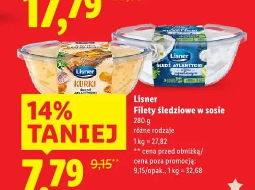 filety śledziowe w sosie