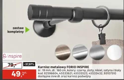 karnisz metalowy