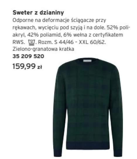 sweter męski