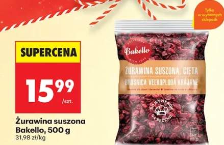 żurawina suszona