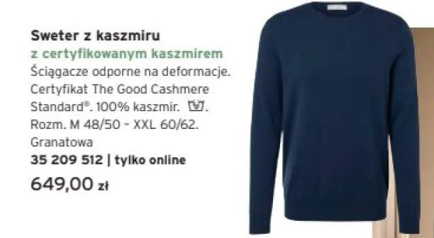 sweter męski