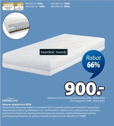 materac sprężynowy